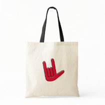 I Love You in Sign Canvas Bags