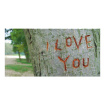 I love you inscription photocard photo cards