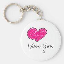 I Love You keychains