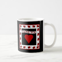 I Love You Ladybugs Coffee Mugs