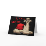 I love you Llama cute valentine's day card