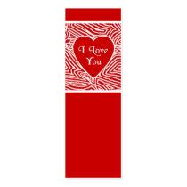 I Love You Mini Bookmarks - business cards