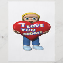 I Love You Mom Full Colour Flyer