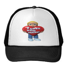 I Love You Mom Hats