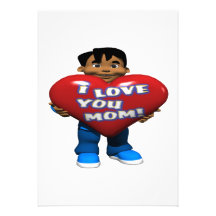I Love You Mom Invitations