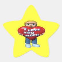 I Love You Mom Sticker