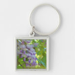 I Love You Mom Wisteria Flower Keychain