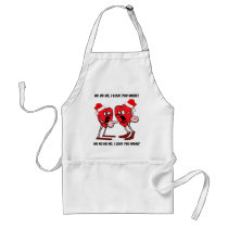 I love you more Christmas Aprons