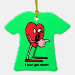 I love you more for couples christmas tree ornaments