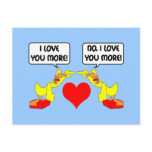 I love you more postcard