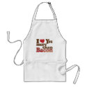 I Love You More Than Bacon aprons