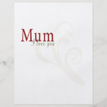 I Love You Mum Flyer