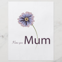 I Love You Mum Flyers
