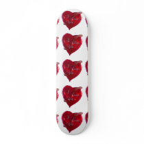 I Love You on white Skateboards