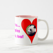 I Love You & Penguins & Pandas, Too Coffee Mugs