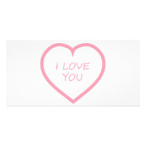 I Love You Personalized Photo Card