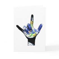 I Love You Planet Earth Card