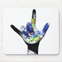 I Love You Planet Earth Mousepad