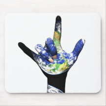 I Love You Planet Earth Mousepad