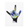 I Love You Planet Earth Postcard