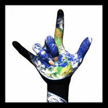 I Love You Planet Earth Poster posters