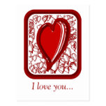 I love you... post card