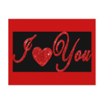 I Love You! - Postcard
