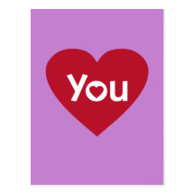 'I Love You' Postcard