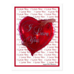 I Love You Postcard