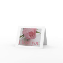 I love you rose card