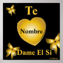 I Love You-Say Yes Poster[Spanish]-Customize posters