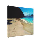"I Love You" Seascape canvas prints