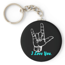 I Love You Sign Language Keychains