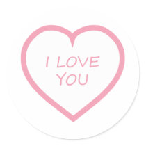 I Love You Stickers