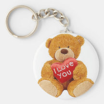 I Love You teddy bear Keychains