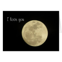 I love you to the moon and back. card