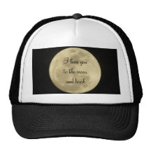 I love you to the moon and back hat