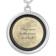 I love you to the moon and back necklace