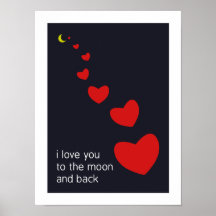 i love you to the moon and back - poster