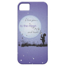 I Love You to the Moon and Back-Unique Gifts iPhone 5 Cover