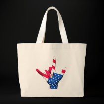 I Love You USA Flag Bag bags