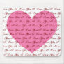 I Love You Valentine Mouse Mats