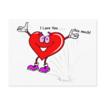 I Love You - Valentine Postcard