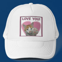 I love you with all meow heart!  Cat hats