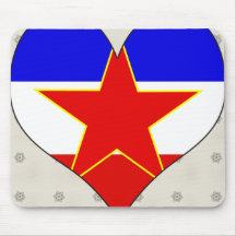 I Love Yugoslavia Mousepads