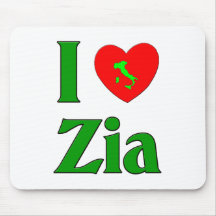 I Love Zia Mouse Pad