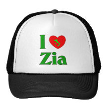 I Love Zia Trucker Hat