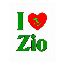 I Love Zio (Italian Uncle) Postcard