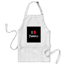 I LOVE ZOMBIES.png Apron