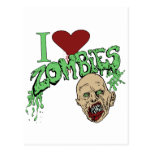 I Love Zombies Post Cards